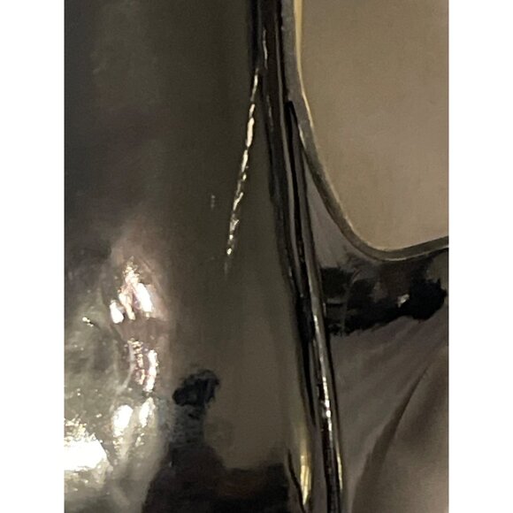 Pierre Dumas Black Patent Leather Pointed-Toe Stiletto Heels Size 8M - Picture 4 of 6